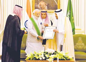 PM Narendra Modi in Saudi Arabia