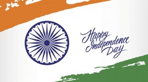 Indian Independence Day greeting card.