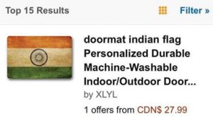 amazon sells Indian flag doormat copy copy